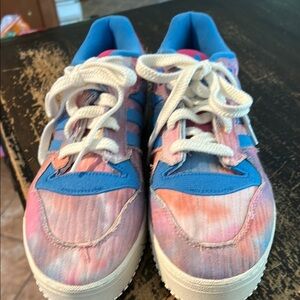 adidas Women's Sneakers - Pink and Blue